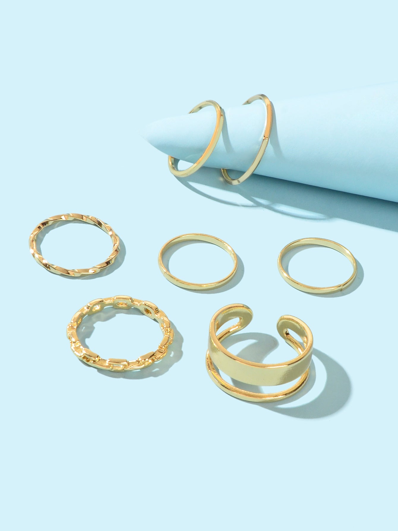 7 pcs Knuckle Stackable Joint Finger Boho Vintage Midi Rings Set Size Mixed Gift