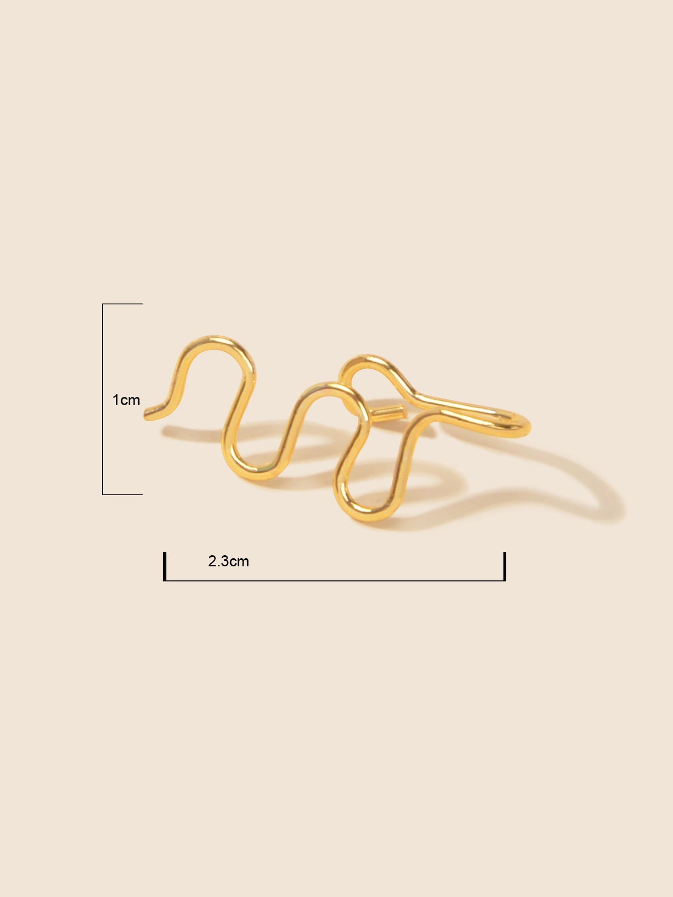 2 pcs Fake Nose Ring Hoop Nose Cuff Non Piercing Nose Ring Fake Piercing Jewelry