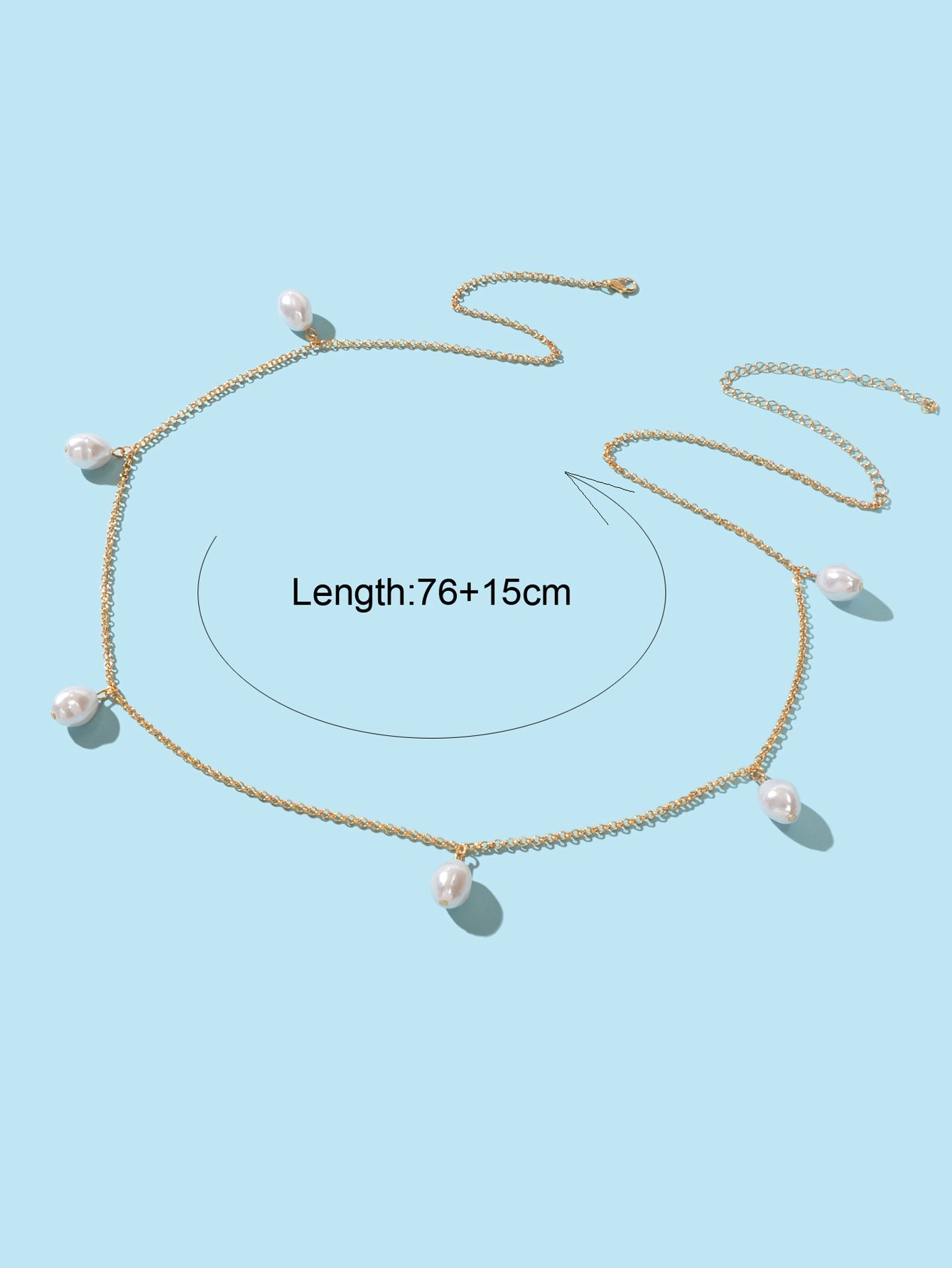 Sexy Baroque Pearl Charm Waist Chain Belly Chains Beach Waist Jewelry Accessory