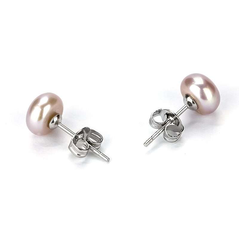 Freshwater Purple Pearls Kellyville Earrings 7-8mm AAA