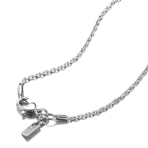 925 Sterling Silver Plated Anchor Chain Necklace - USA Made