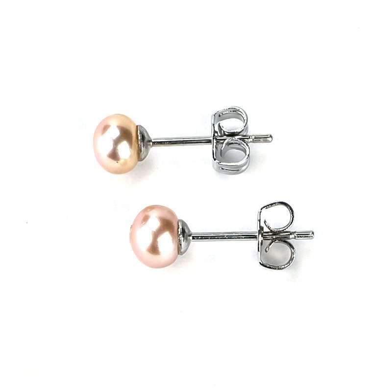 Freshwater Pink Pearls Kellyville Earrings 7-8 mm AAA