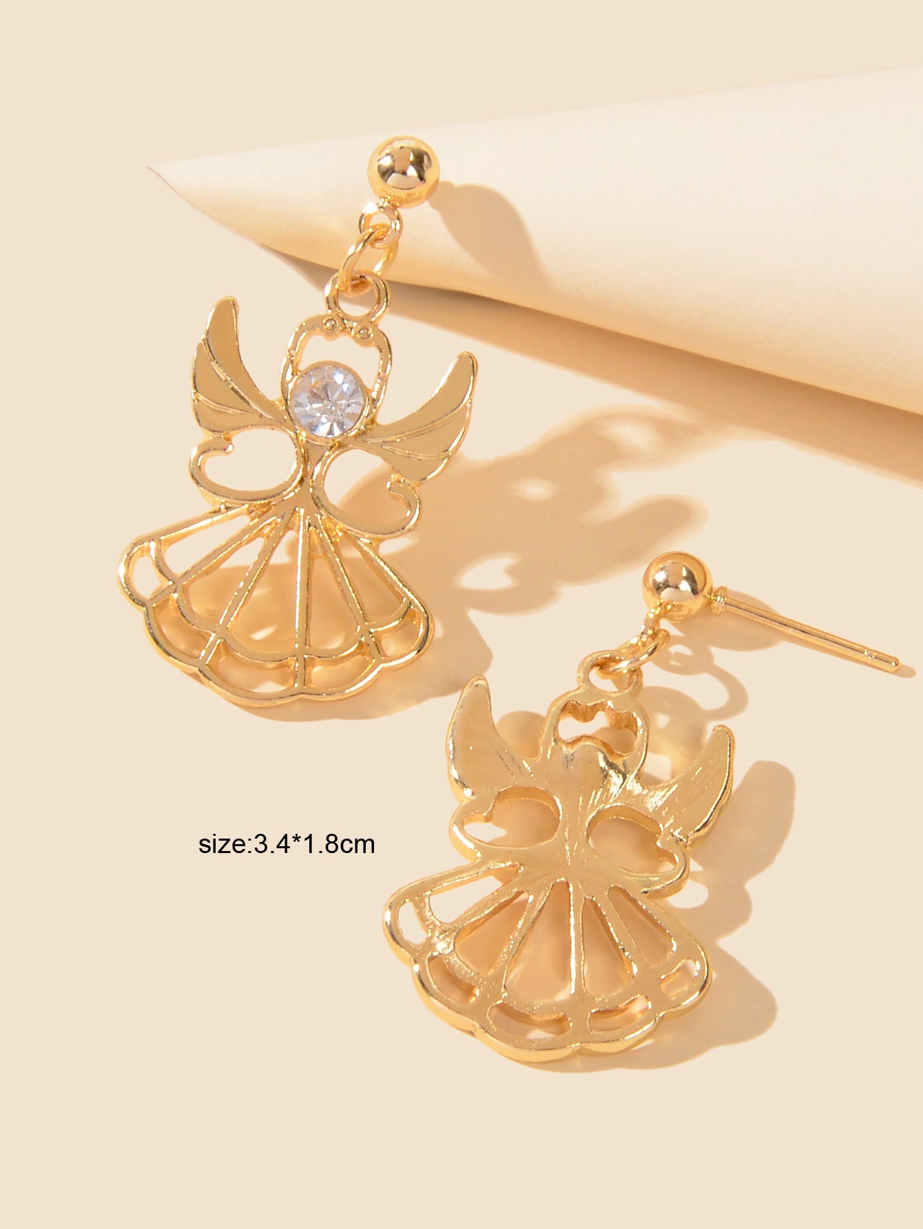 Female Jewellery Rhinestone Decor Little Fairy Earrings Gifts for Best Friends