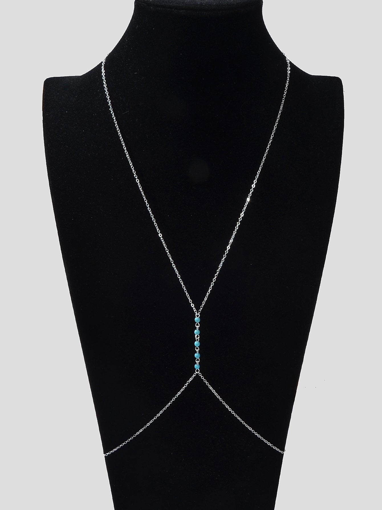 Sexy Turquoise Gold Silver Body Chain Beach Bikini Belly Waist Body Jewellery