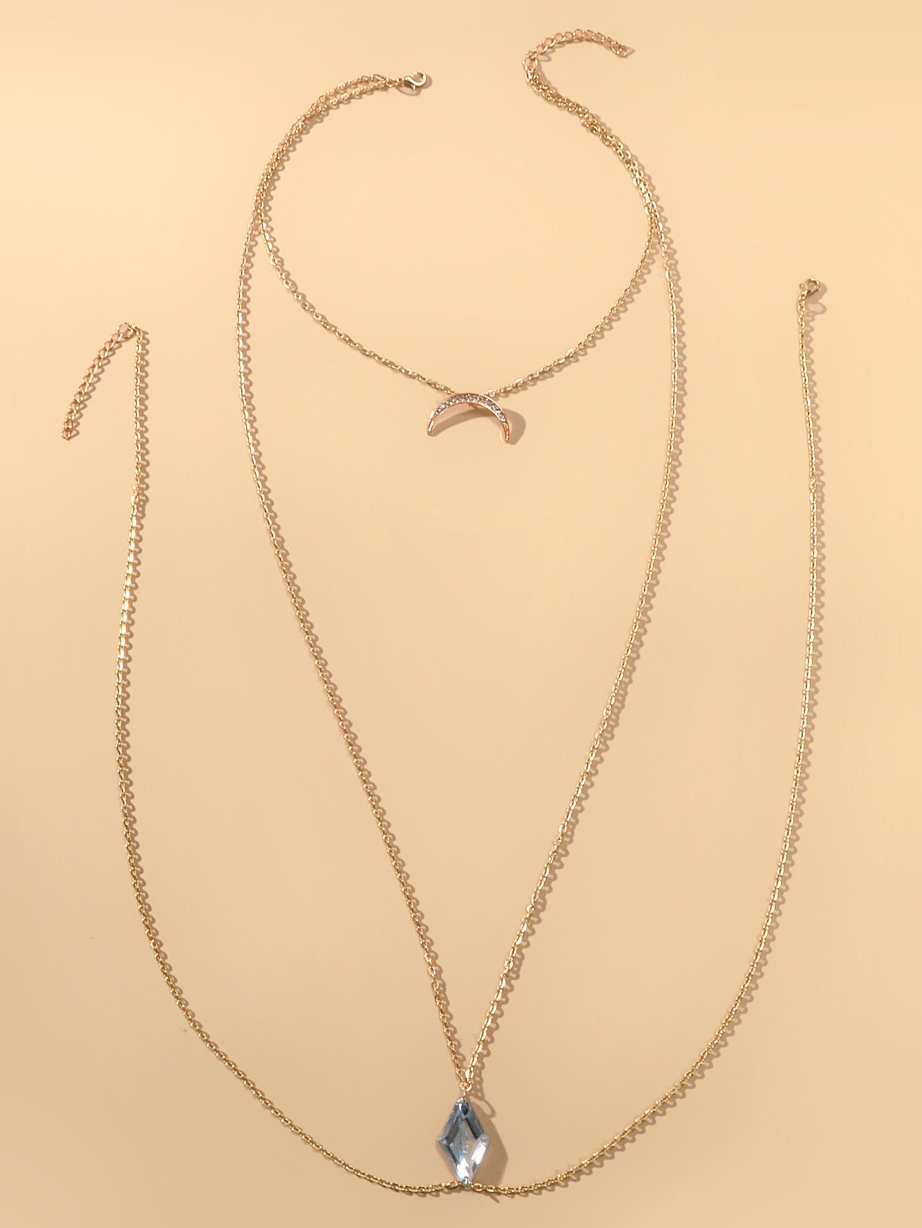 Glamorous Sexy Bikini Beach Body Chain Moon Chest Harness Belly Waist Jewellery