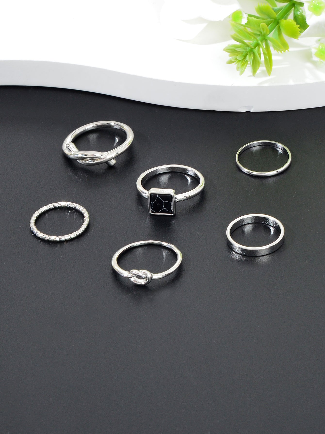 Set of Six Ring Bands - Stylish and Versatile Ring Collection Holiday Jewellery