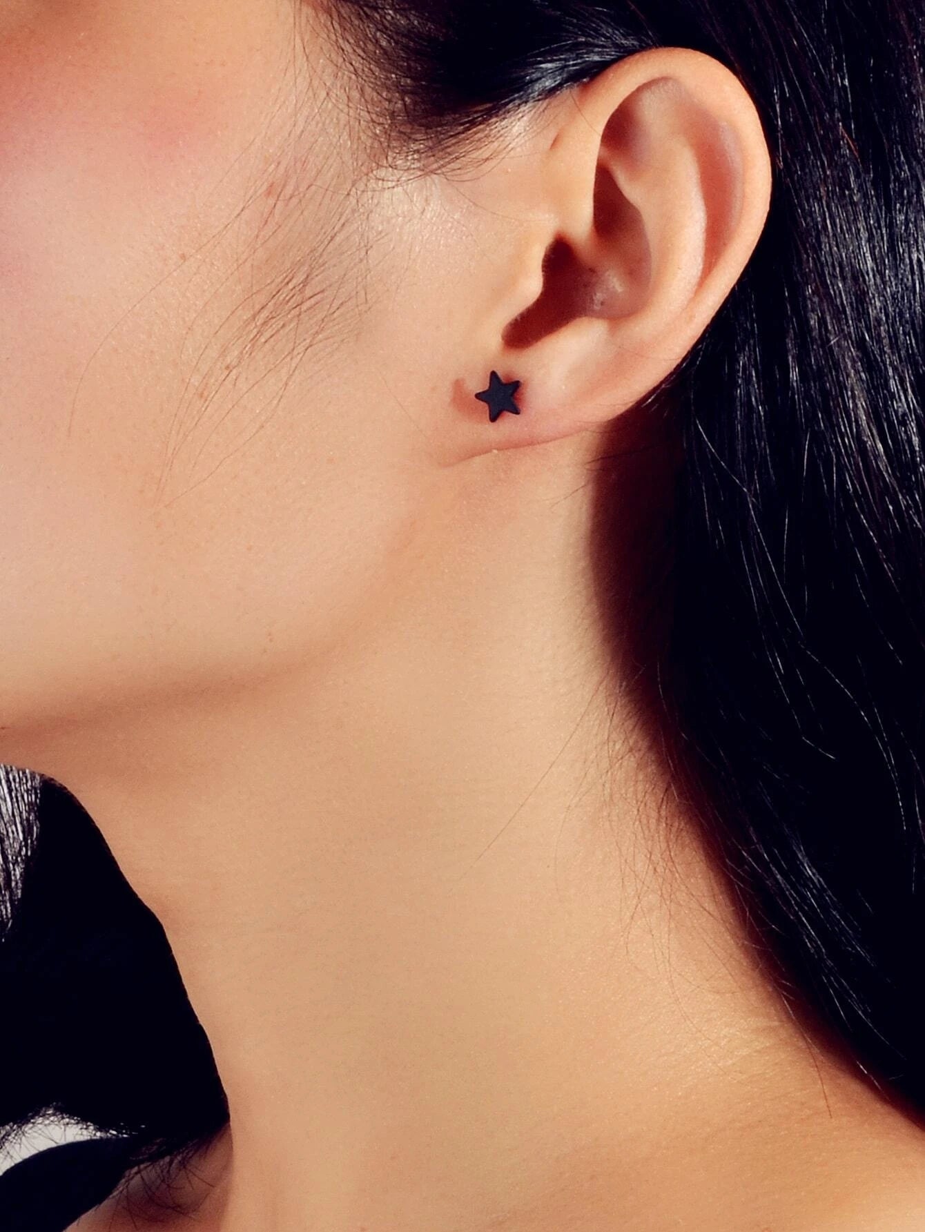 Minimalist Jewellery Star Moon Cute Asymmetric Stud Earrings Stunning Accessory