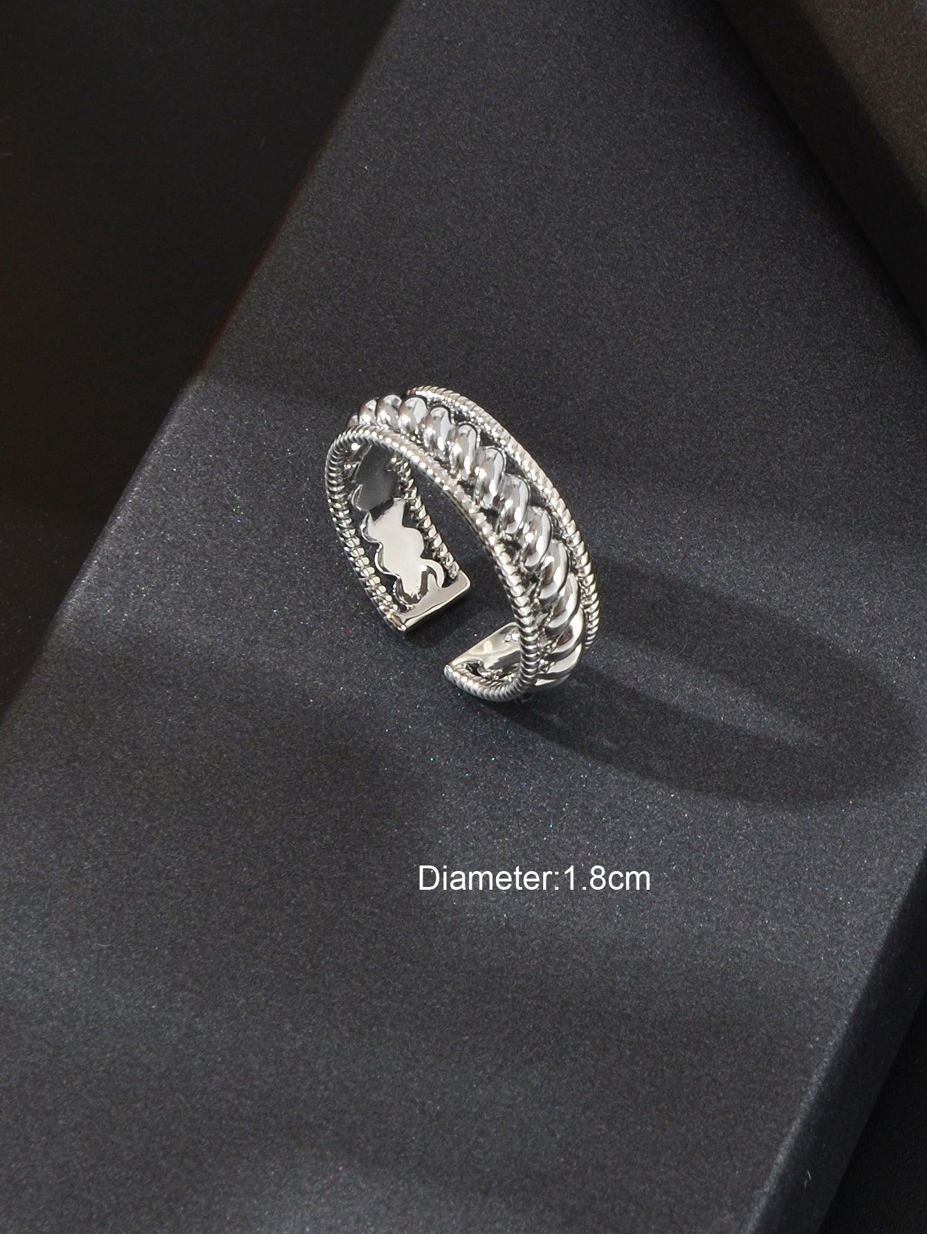 Bold Statement: Unique Adjustable Wide Band Ring - Express Your Style