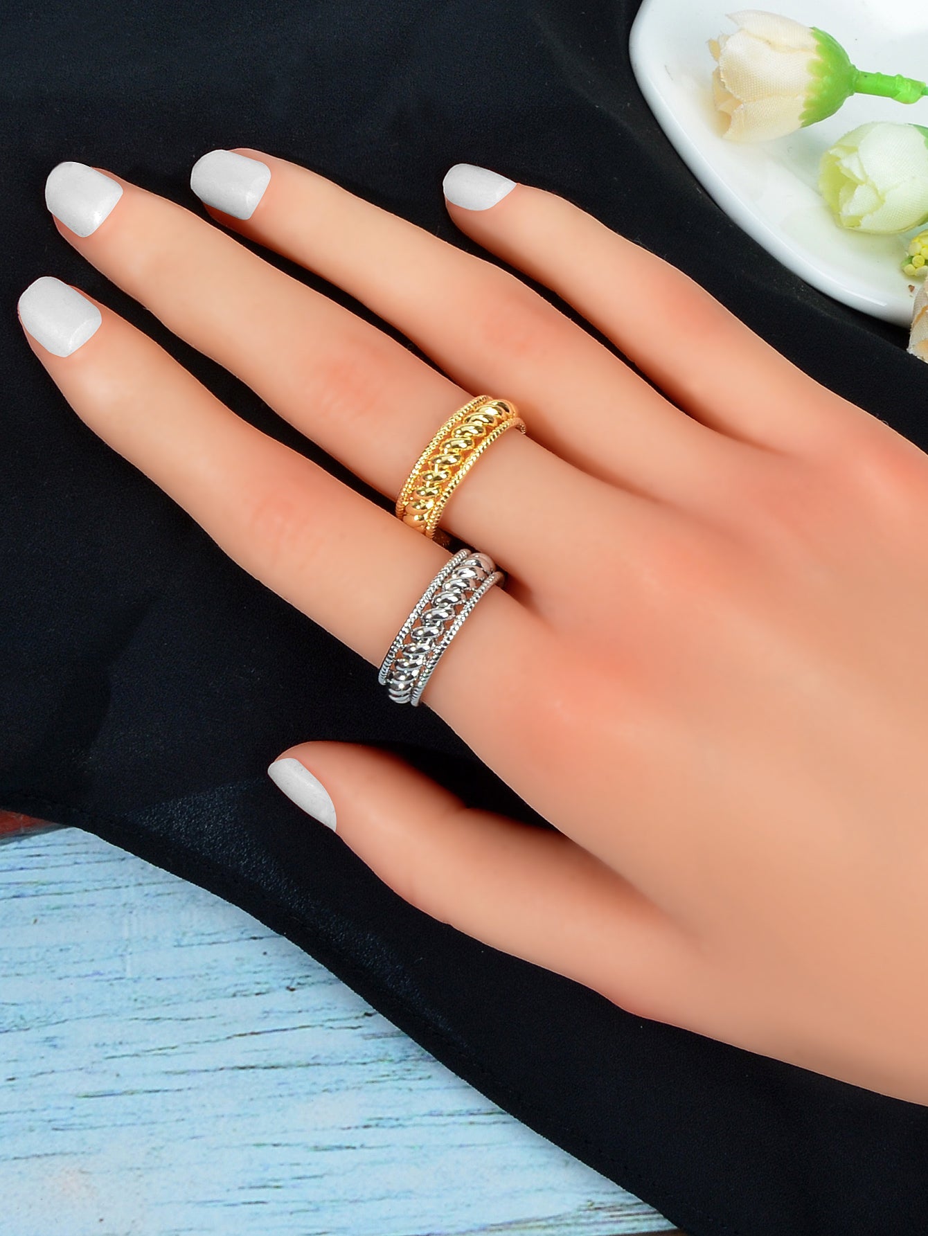 Bold Statement: Unique Adjustable Wide Band Ring - Express Your Style