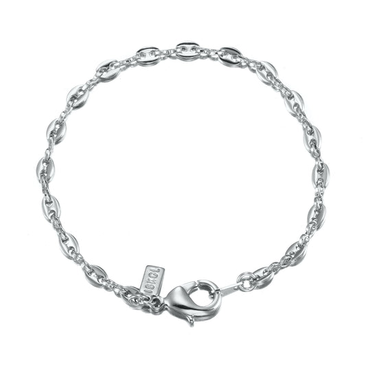 925 Sterling Silver Plated Marine Anchor Child Bracelet with Parrot Clasp - USA Made