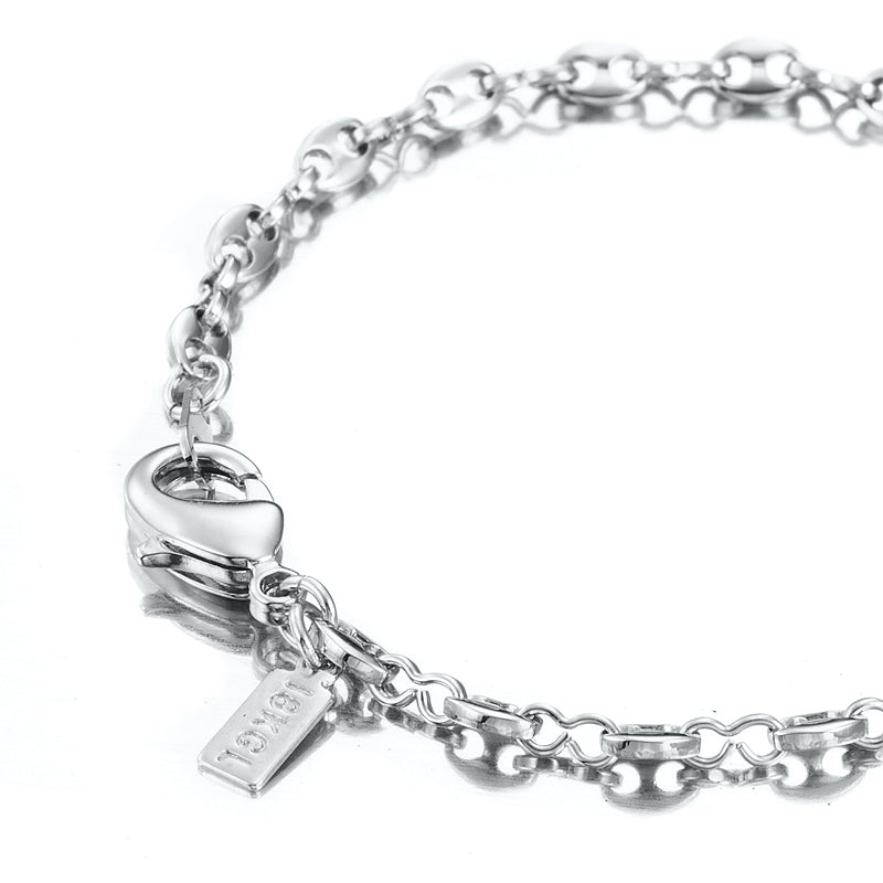 925 Sterling Silver Plated Marine Anchor Child Bracelet with Parrot Clasp - USA Made