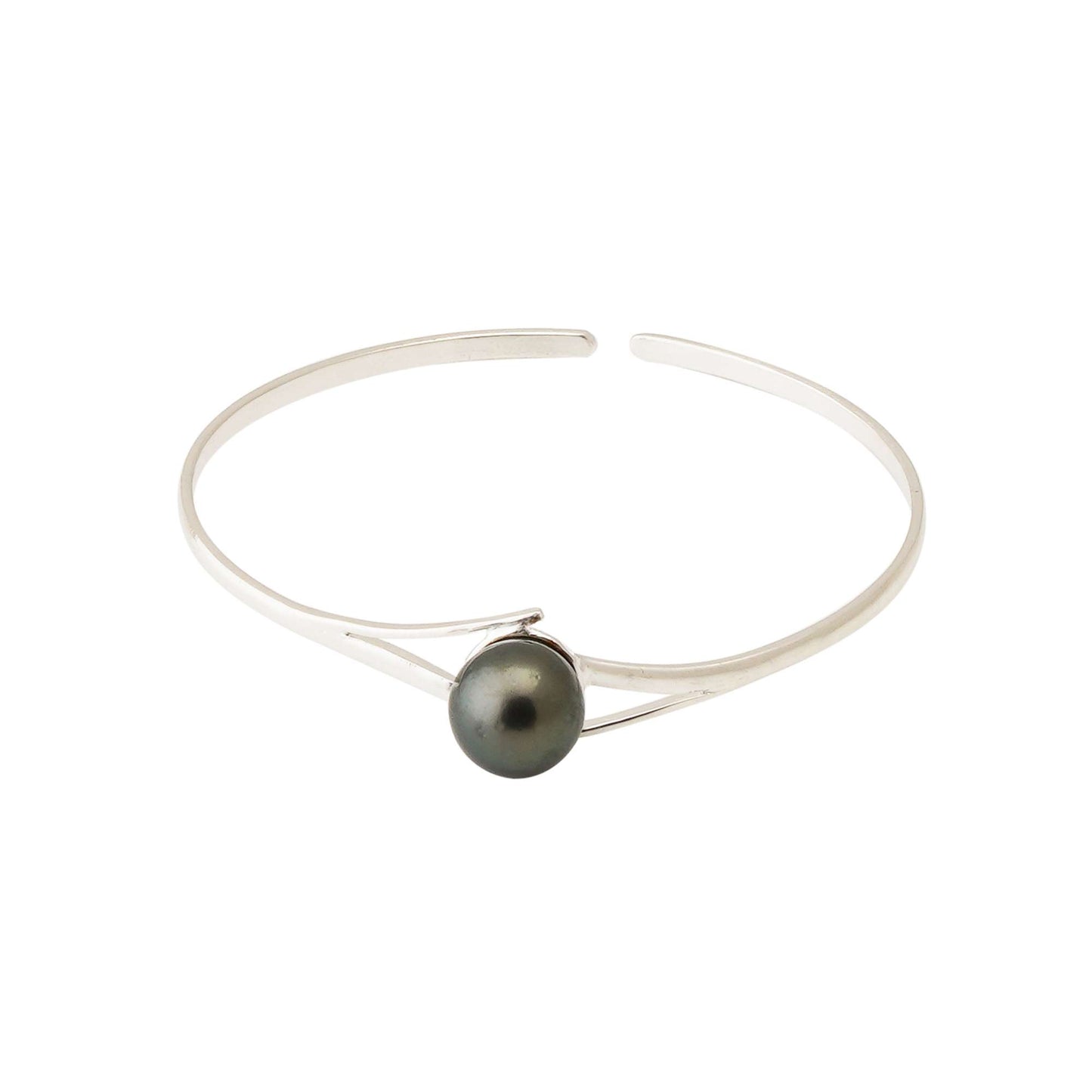Tahitian Pearl 10.5-11.5 mm Adjustable Stunning Bracelet in Silver