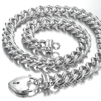 925 Sterling Silver Plated Euro Chain Necklace Featuring a Plain Locket - USA Made