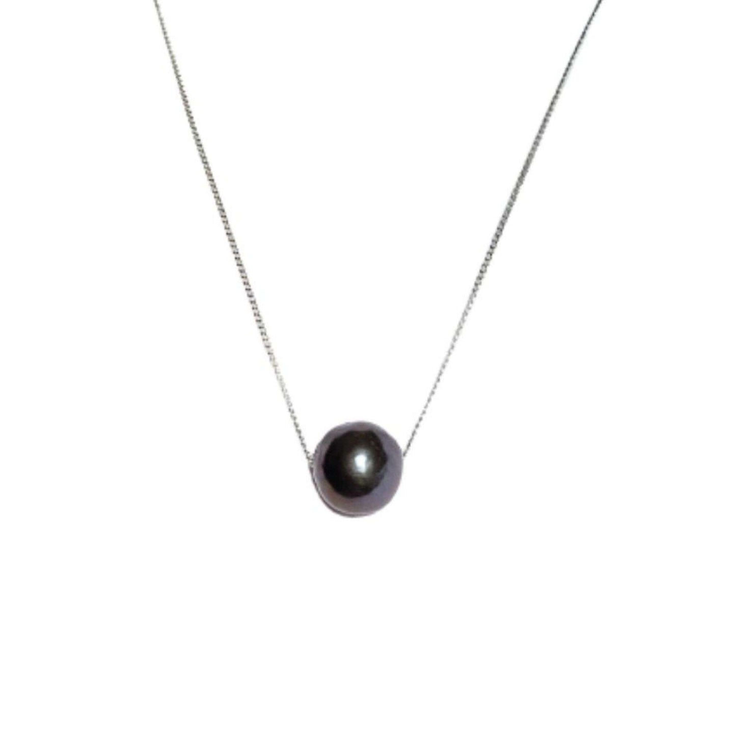 Tahitian Black Pearl Teva Pendant 12-13 mm