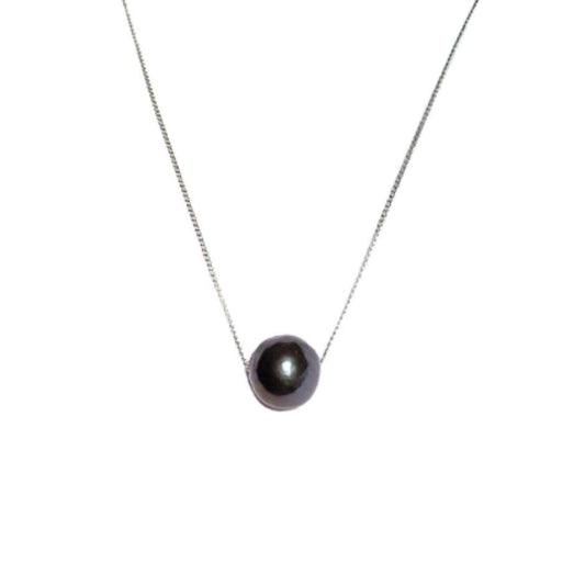 Tahitian Black Pearl Teva Pendant 12-13 mm