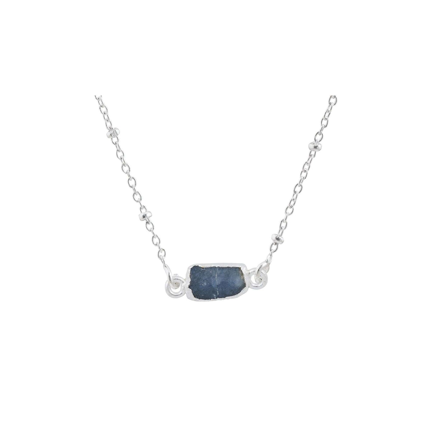 Handmade Sapphire Pendant in its Natural form in Silver 925