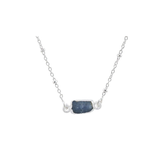 Handmade Sapphire Pendant in its Natural form in Silver 925