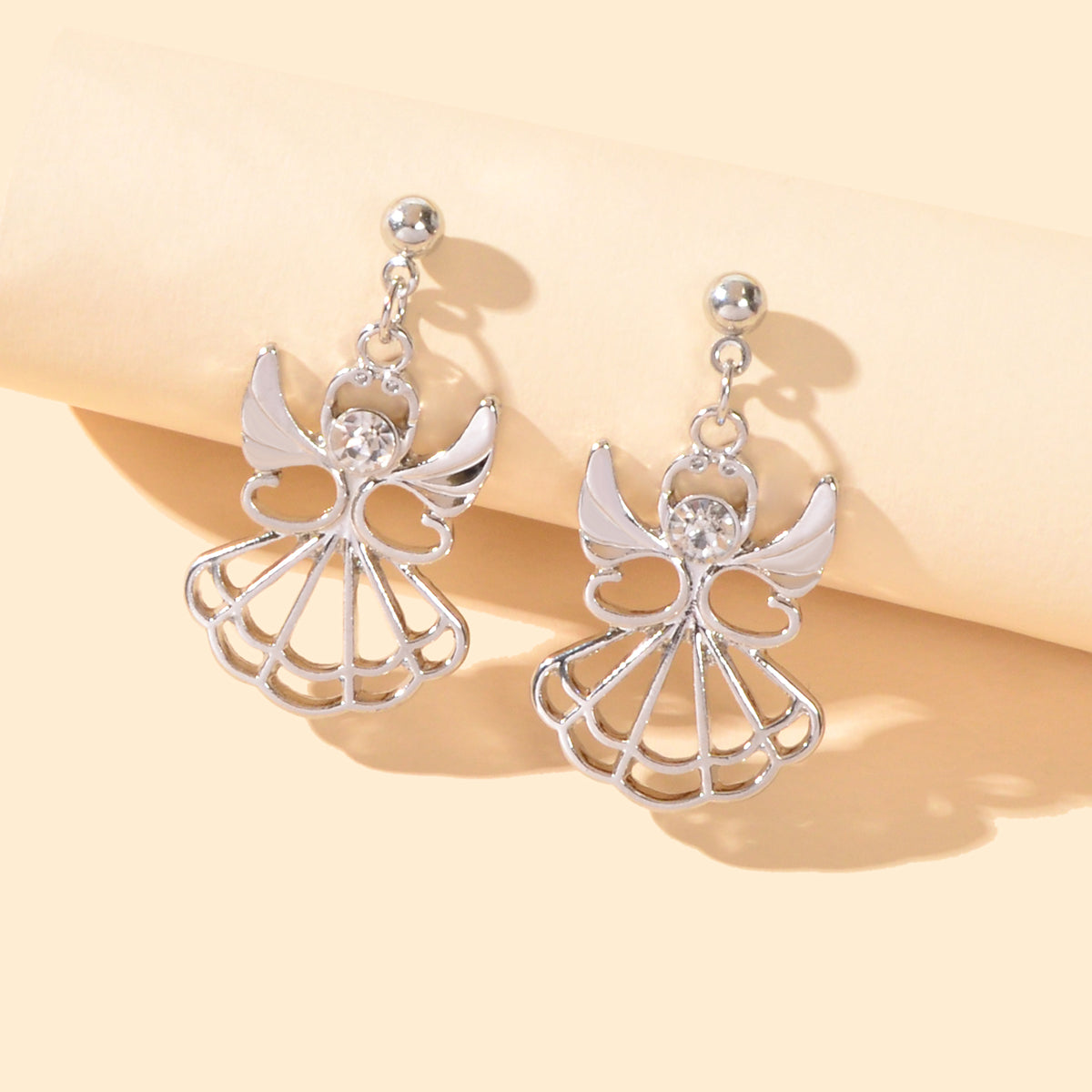 Female Jewellery Rhinestone Decor Little Fairy Earrings Gifts for Best Friends
