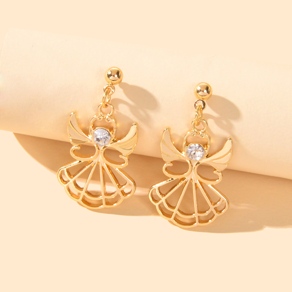 Female Jewellery Rhinestone Decor Little Fairy Earrings Gifts for Best Friends