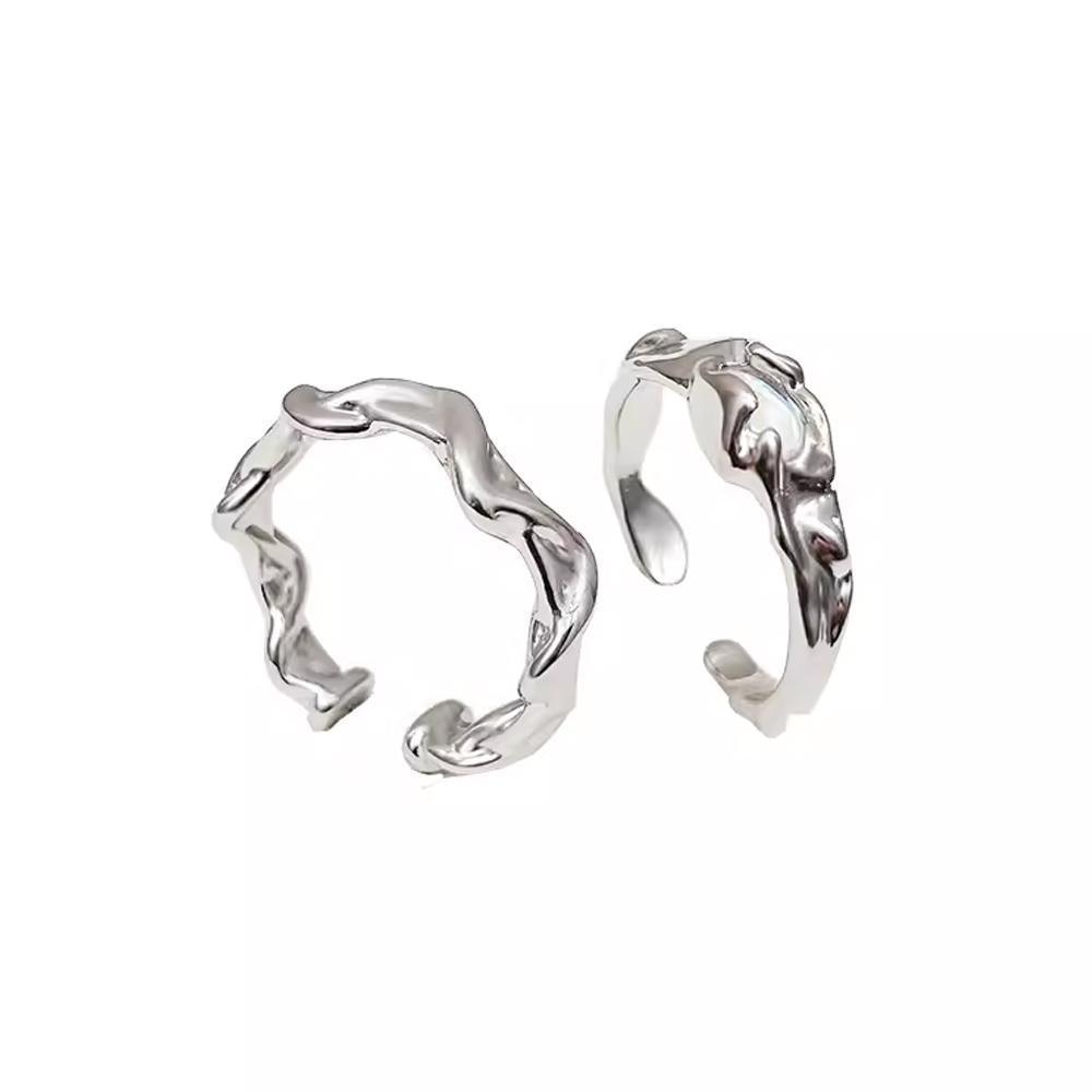 Open Rings Women Geometric Crystal Moonstone Gothic Finger Ring Jewelry Gift